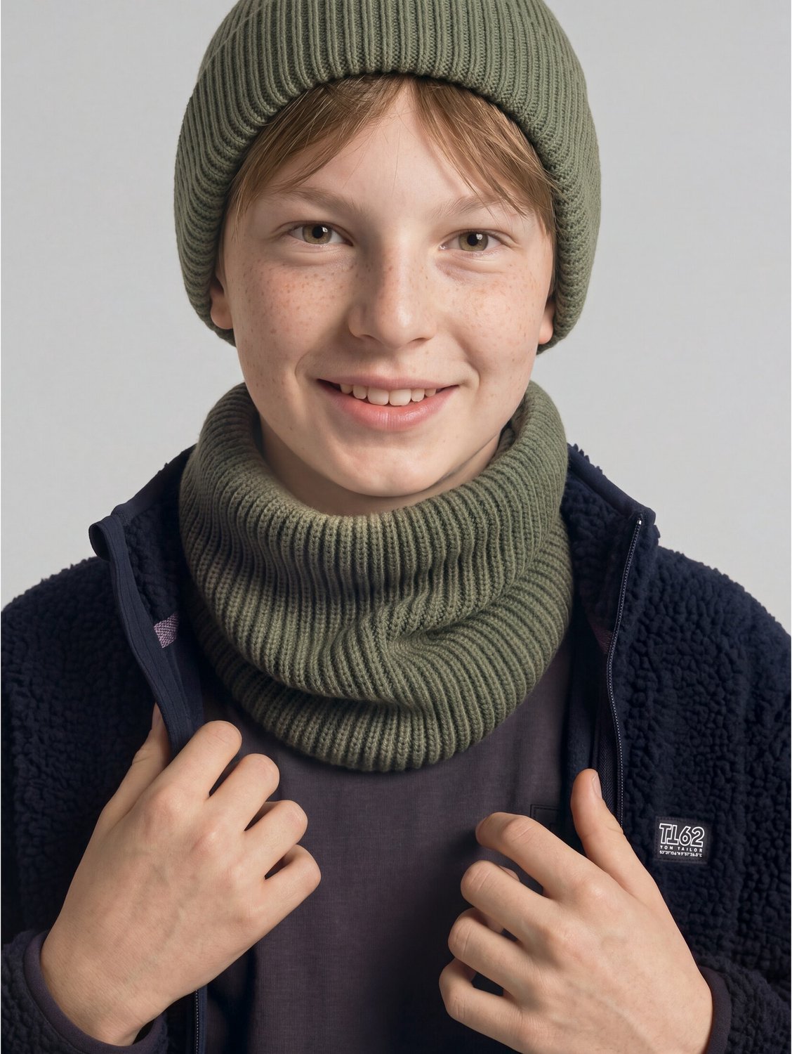 Tom Tailor - Loop-sjaal - Maat ONESIZE - urban olive green