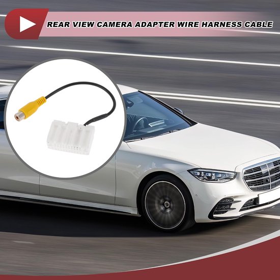 1 Stuks Achteruitrijcamera Achteruitrijcamera Adapter Kabelboom Kabel voor Jeep Compass 2009-2017 Voor Achteruitrijcamera Bedrading Kabelboom Wit Metaal — afbeelding 5