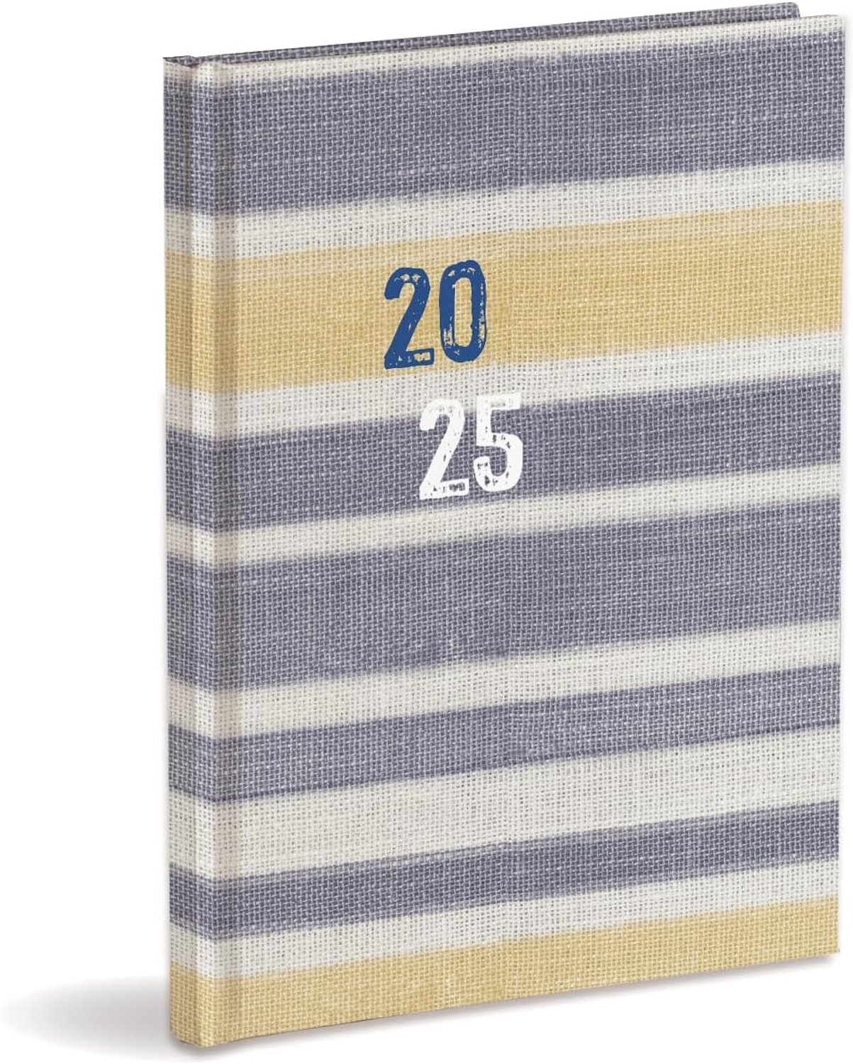 Agenda 2025 januari-december 2025, hardcover, wekelijks, beige en blauw
