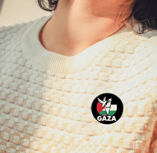 2 stuks Save Gaza Pin Badges - 1,2 inch legering vredesduif olijftak Palestina vlag kaart knoppinnen, bewustzijn broche reversspeldjes voor kleding, tassen, hoeden — afbeelding 5