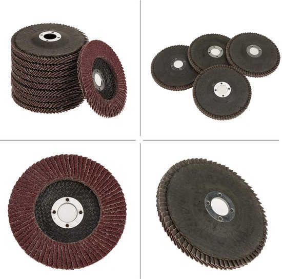 10 Stuks Slijpschijven 60 Korrel Slijpschijf Klepschijf Aluminiumoxide Schuurmiddelen Slijpschijf voor Haakse Slijper 100 * 6 * 16 Mm, met Hoge Elasticiteit, Goed — afbeelding 5