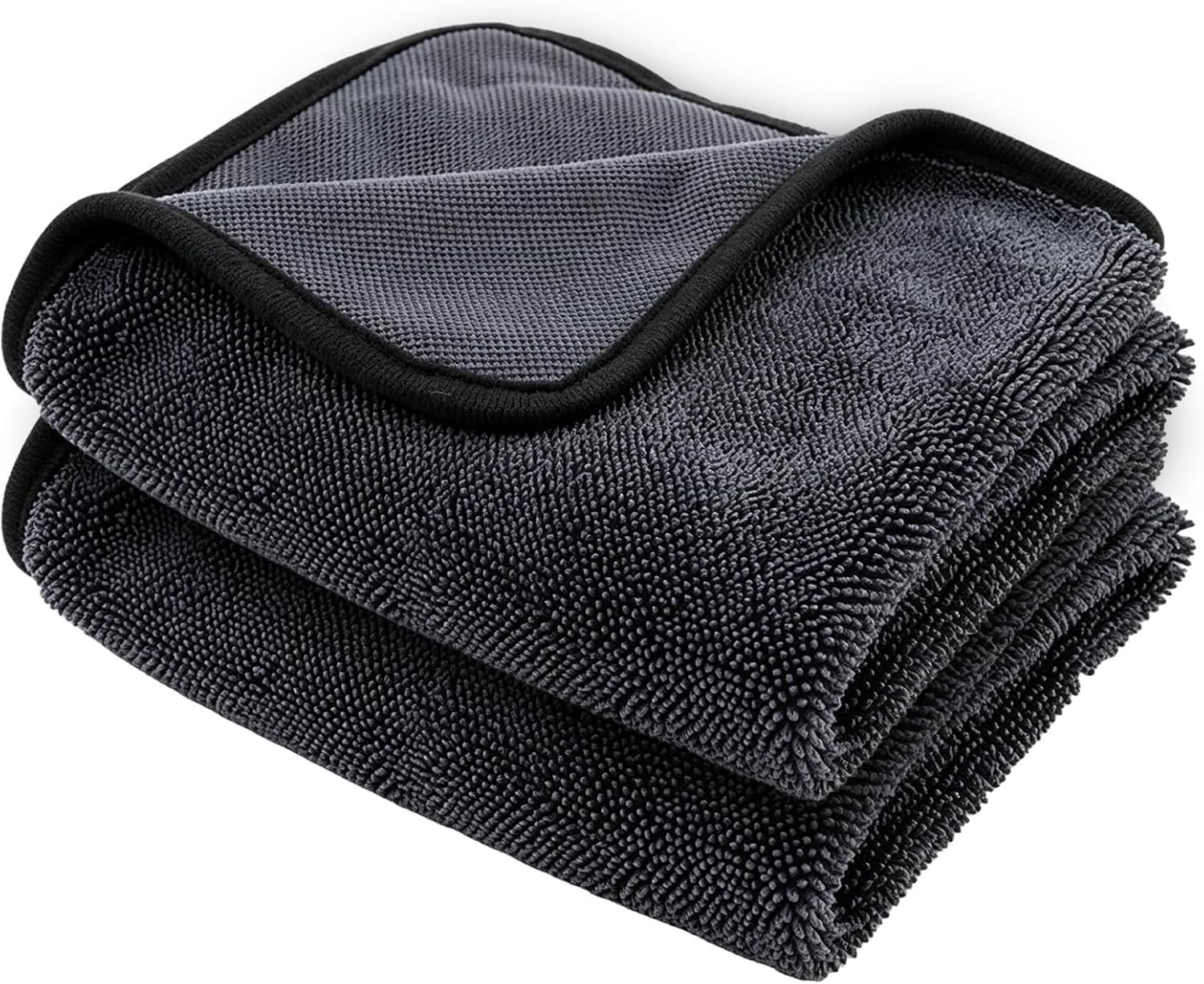 Microvezel Autodrooghanddoek - Grijs - 60 x 40 cm - Superabsorberend en Pluisvrij - Voor Auto en Huishouden