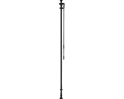 vidaXL - Rolgordijn - voor - buiten - 120x270 - cm - stof - en - staal - oranje - en - wit
