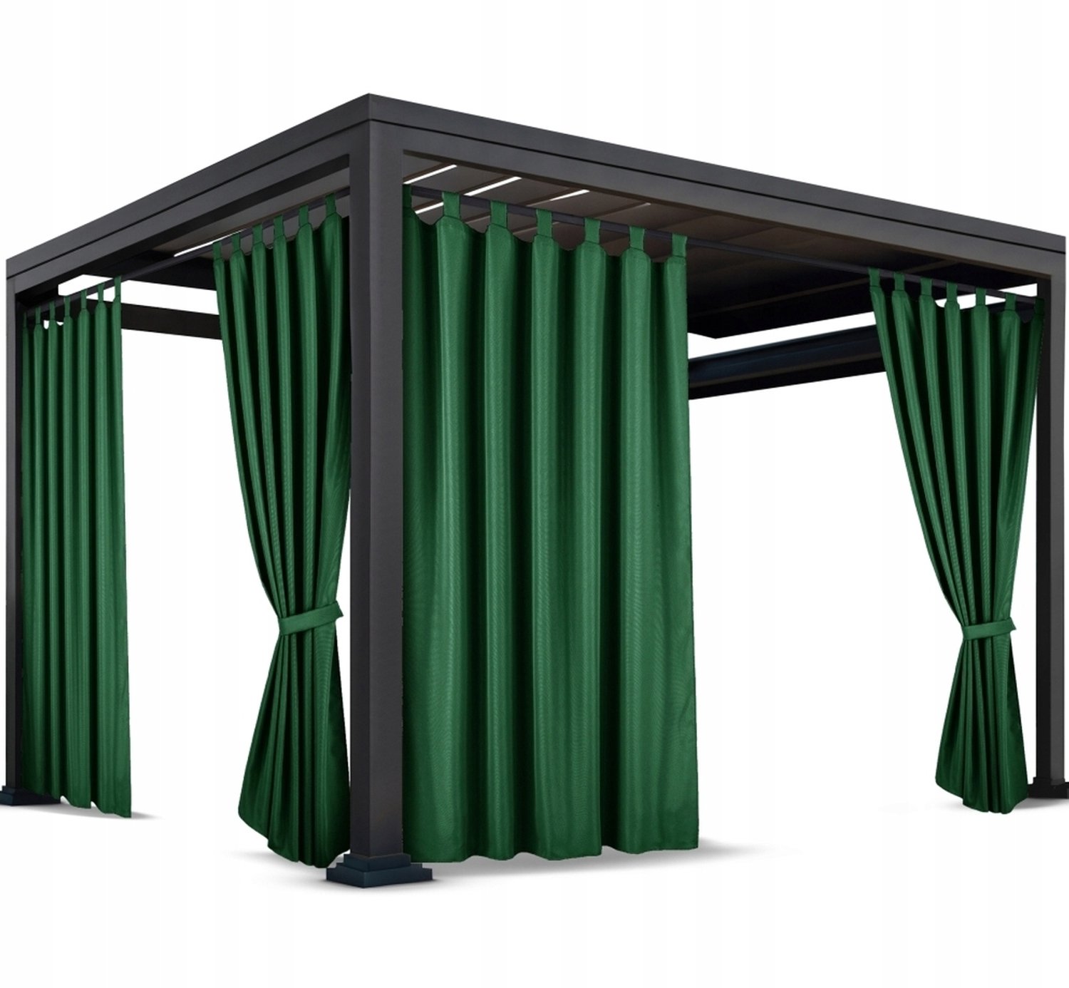 Waterdichte Terrasgordijnen 155x210 cm met Lus - Tuin & Balkon