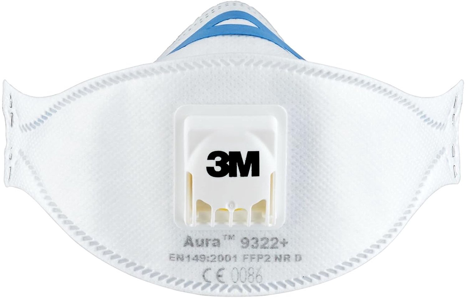 3M 9322 Set van 2 opvouwbare filtermaskers met ventiel tegen irriterende deeltjes - ShopVlot
