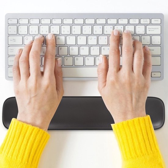 Ergonomische Polssteun van Geheugenfoam, 35 x 7.5 cm, Antislip en Ondersteuning voor PC, Computer en Laptopgebruik — afbeelding 4