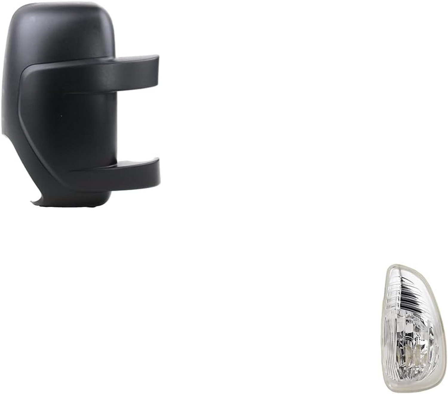 Johns, Spiegelkap + spiegelknipperlicht geschikt voor Opel Movano B 05/10 - rechts bijrijder