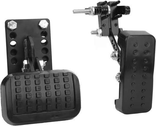 lyrlody Gas- en Rempedaalverlengers, Verstelbaar 2‑6 Inch Verlenging 3‑4 Inch Hoogte Antislip Rubberen Bedekking, met Legering Staalconstructie, voor de Meeste Sedanauto's — afbeelding 5