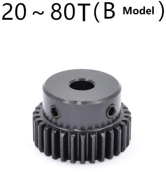 2 stuks 0,8 module 50T/55T rechte tandwielen 45# stalen CNC transmissie-naaf tandwielgat 6 mm/8 mm/10 mm/12 mm rondsel voor CNC-apparatuur(0.8 Module 50T Hole 10mm) — afbeelding 2