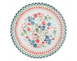 Platte dinerbord 25,5 cm Bombki GZ66 Bolesławiec Keramiek