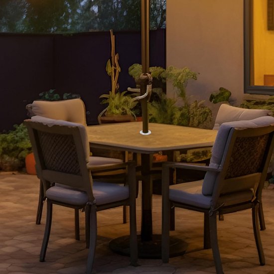 7 Stuks Delige Transparante Siliconen Parasolgatdoppen met Beschermkap Beschermend Ter Stabilisatie van Parasols voor Tuintafels Eenvoudig Te Reinigen Onderhoudsvriendelijk — afbeelding 2