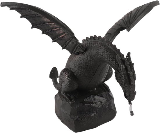Lyrlody Drakenbeeld, Bronzen Afwerking, 30cm Tuinfontein Decoratie — afbeelding 3