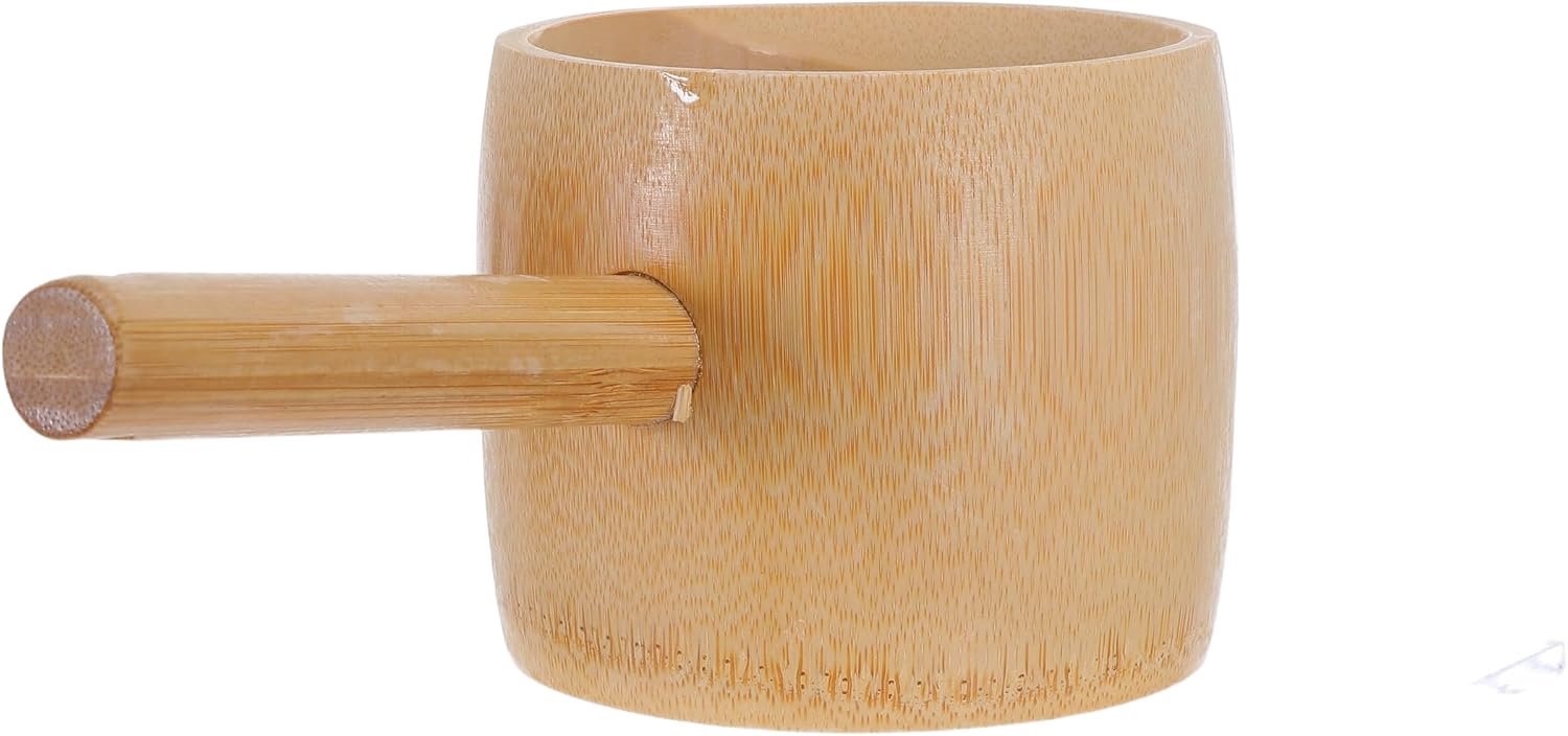 Badschep badkamerwaterschep pollepel Pet Food Scoop houten schep Keuken waterlepel houten pollepel soeplepel badzoutschepje Khaki