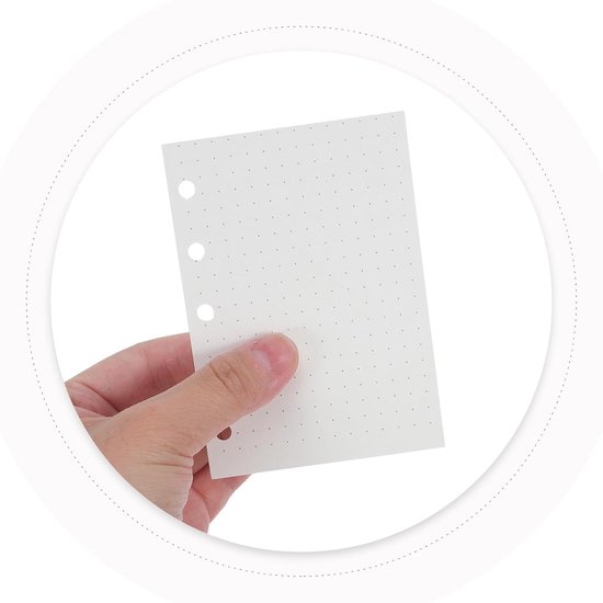 20 Stuks Mini Navulpapier Bladen Per Boek Met Gelinieerde Puntlijn Voor Binder Planner Inserts Geschikt Voor Pocket Notitieboekjes Agenda Gebruik — afbeelding 2