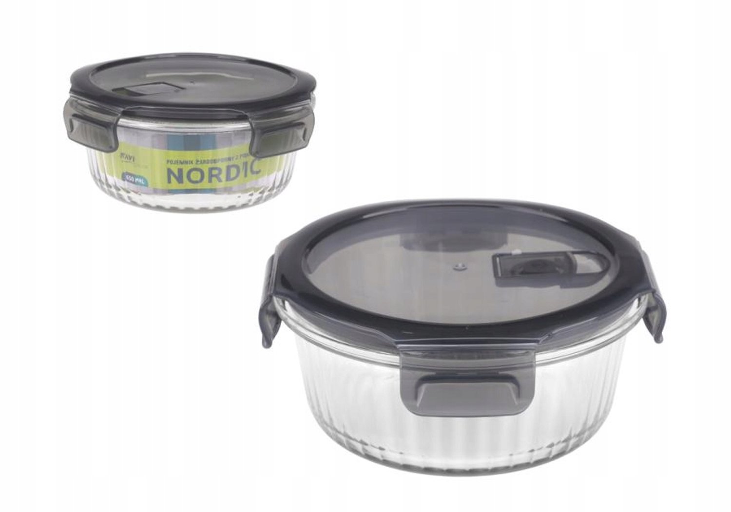 Ravi Nordic Glazen Ovenbestendige Schaal 950ml Rond