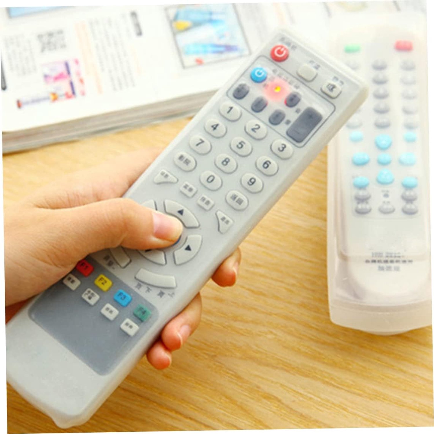 beschermhoes|Afstandsbediening Cover Afstandsbediening Protector Case Siliconen Waterdicht Beschermend voor TV Airconditioner 21x5cm Transparant