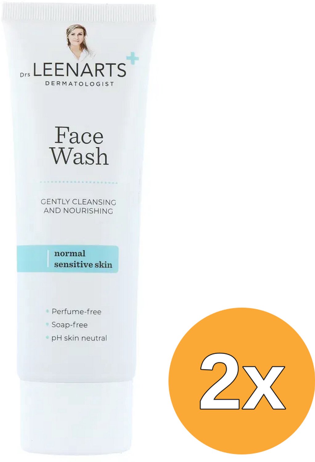 2x Drs Leenarts Facewash Normal Sensitive Skin (100 ml)