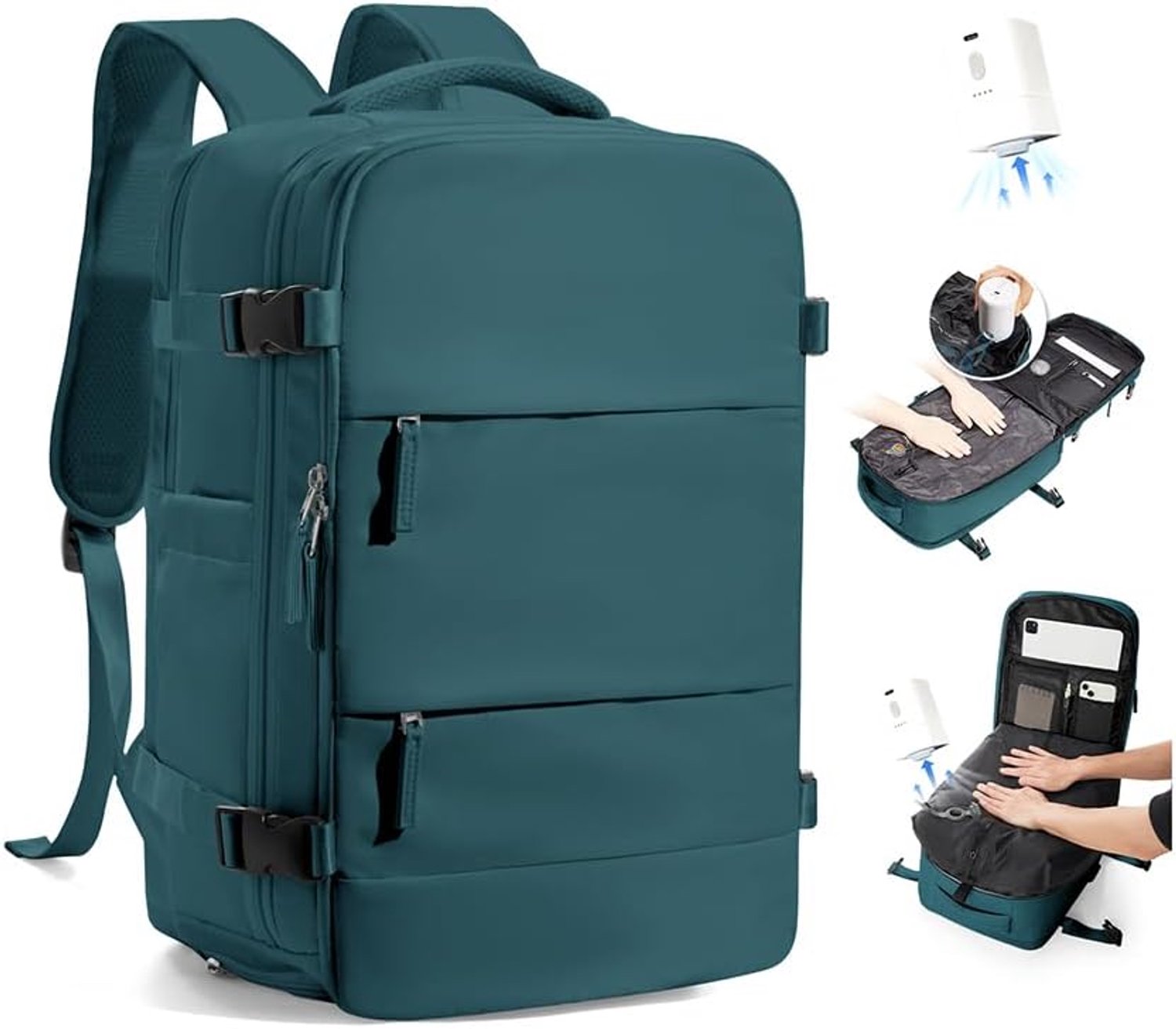 Rugzak 40x30x20 - Vacuüm Systeem - Waterdicht - Ideaal voor Ryanair Handbagage - ShopVlot