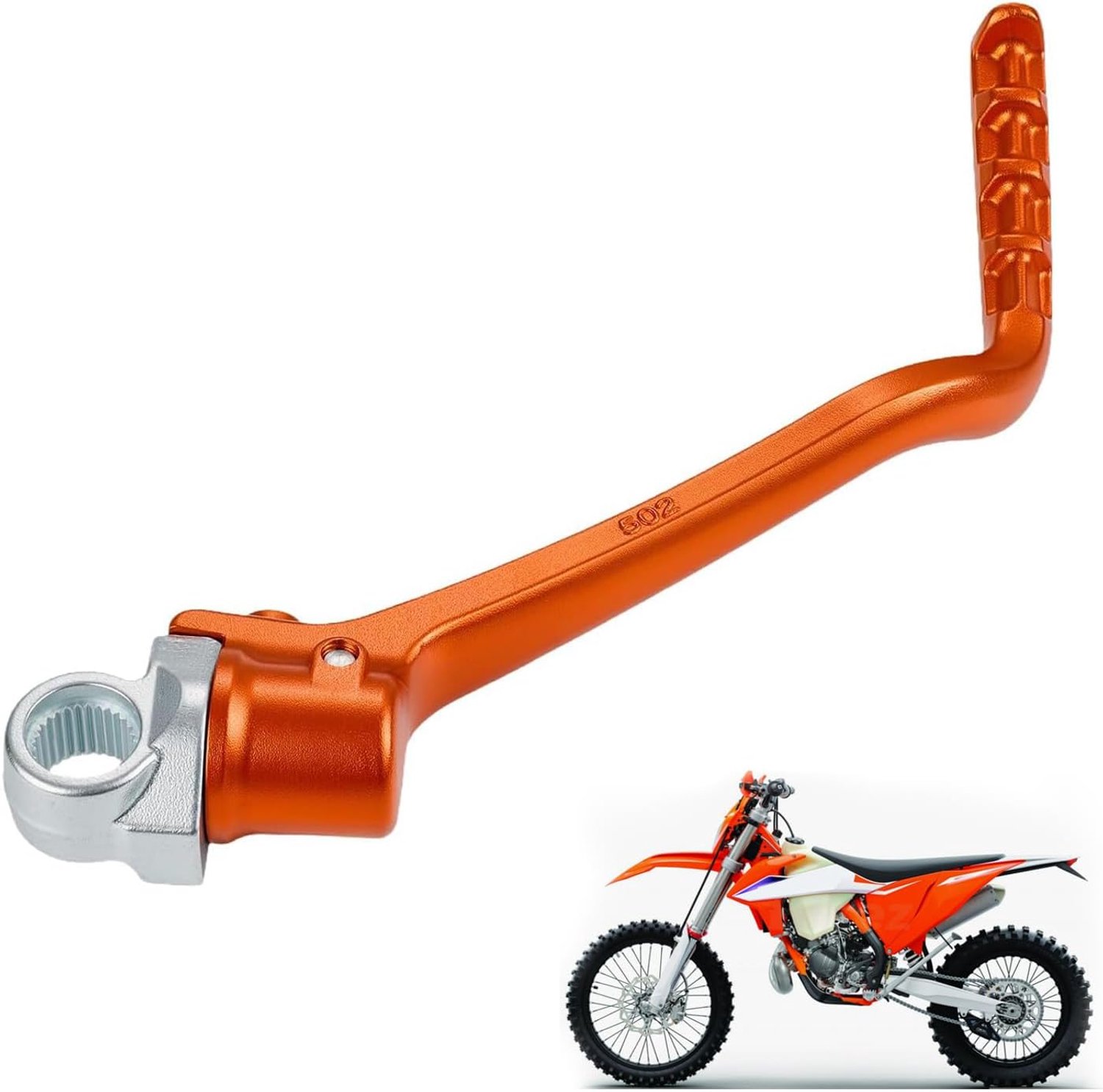 Motorfiets Kickstart Lever Pedal - Aluminium - Hoogwaardige vervangingsonderdeel - Betrouwbaar starten - ShopVlot