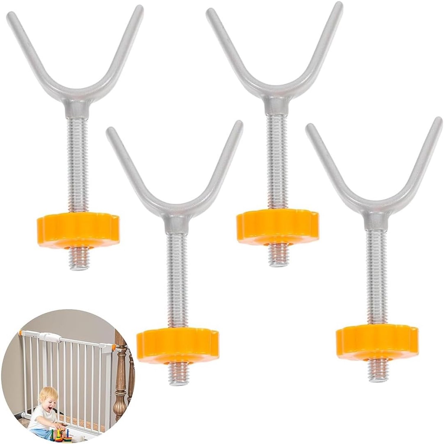 Y-spindle duwschroeven set voor trapbescherming: vervangingsschroeven en verlengstukken, eenvoudig te installeren met duurzame materialen.