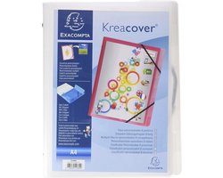 Customiseerbare sorteringsfolder met 3 flappen - 8 compartimenten - A4-formaat - 25x32 cm - PP-cover - Elastieken - 5 kleuren