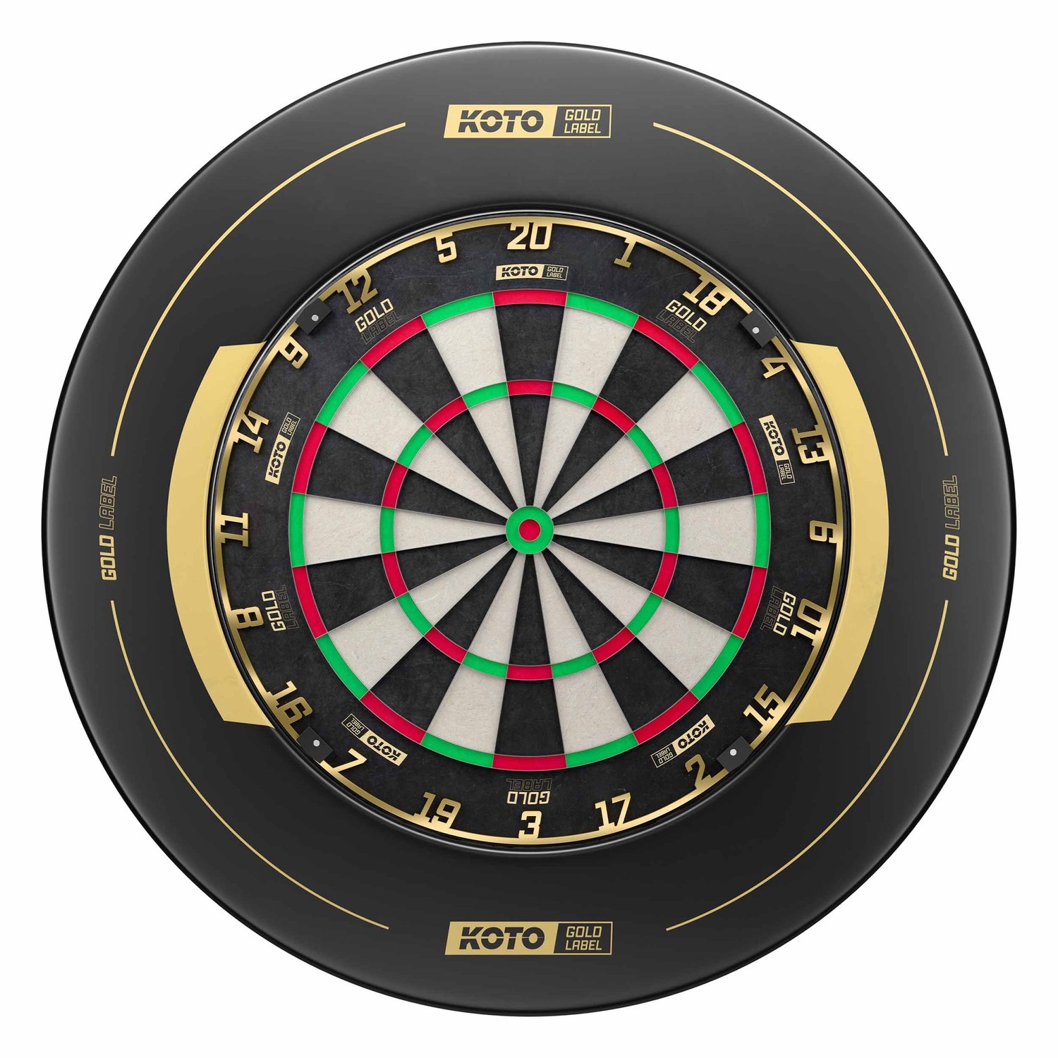 KOTO Gold Label Dartboard + KOTO Gold Label Surround - Dartset