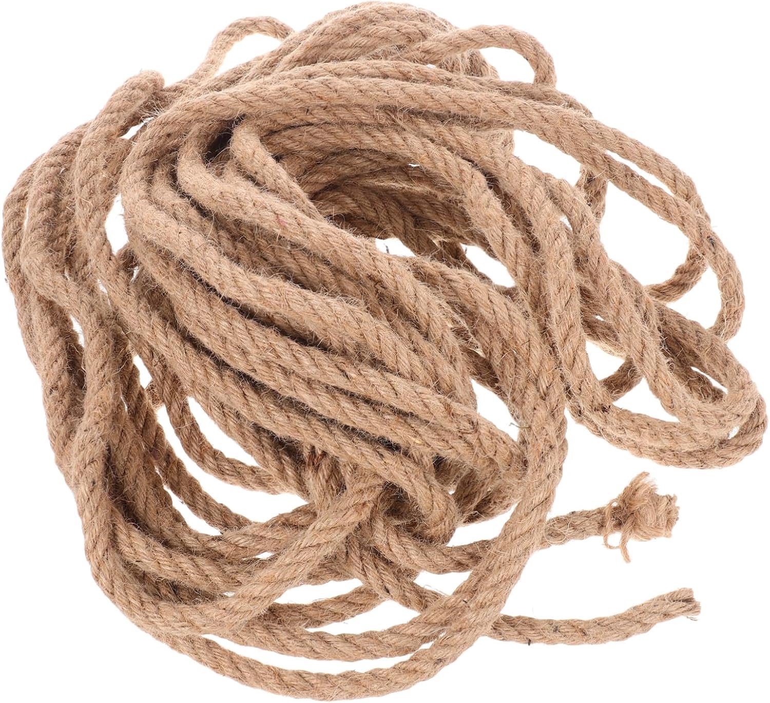 Happyyami 20m Jute Touw Sterk Natuurlijke Touw Voor Vrachtwagenverpakking Tuinieren Creaties Veelzijdig Hoge Draagkracht Efficiënt Veilig Voor Meerdere Toepassingen