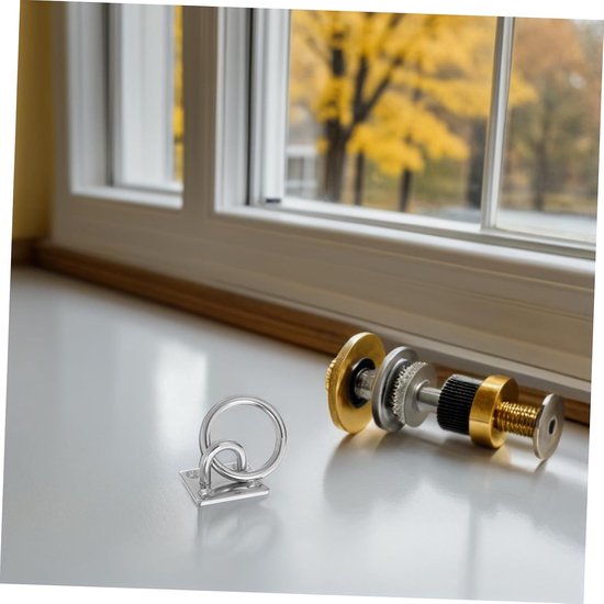 4 Stuks Rvs Ophangringen met Vierkante Basis Zware Belastbare Oogplaat Haken voor Binnen Buiten Universele Ophanghaak voor Schommels Tuin Boot Rigging — afbeelding 3