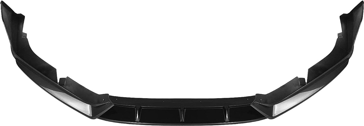 Auto voorbumper spoiler splitter lip onderste beschermplaat blad zijkant ontluchter trim cover compatibel met Honda Accord 2021-2022 (kleur: zwart)