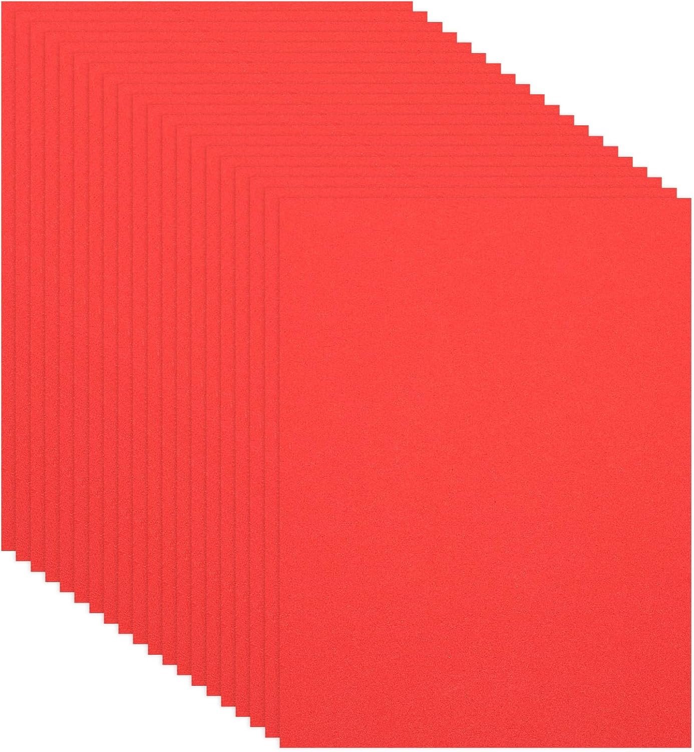 20 Stuks Heldere Rode EVA Foam Vellen 15,7 x 11,8 inch, 1 mm Dikke Creatieve Materialen voor Knutselen, Scrapbooking en DIY Projecten