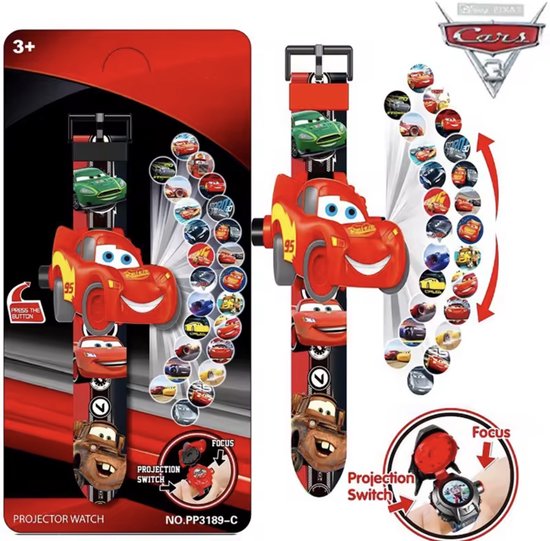 Cars Horloge - Cars horloge met projector - speelgoed horloge — afbeelding 4
