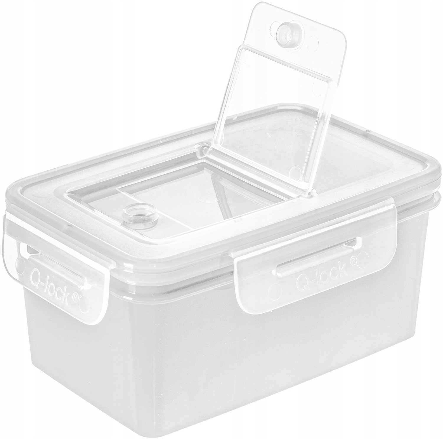 BranQ Q-Lock Rechthoekige Voedselcontainer 0.65L Wit