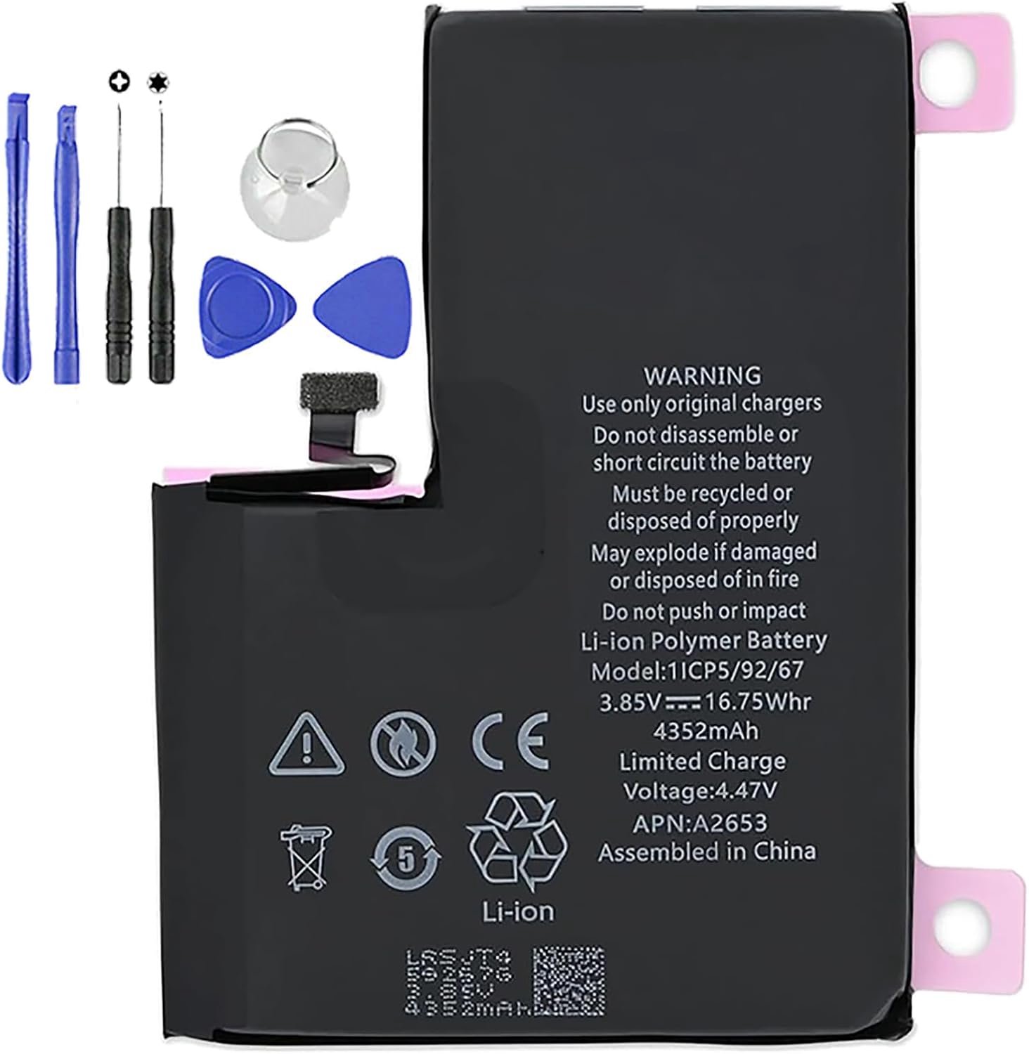 Battery compatible with iPhone 13 Pro Max 4352 mAh New Spare Part with Screwdriver Set - ShopVlot