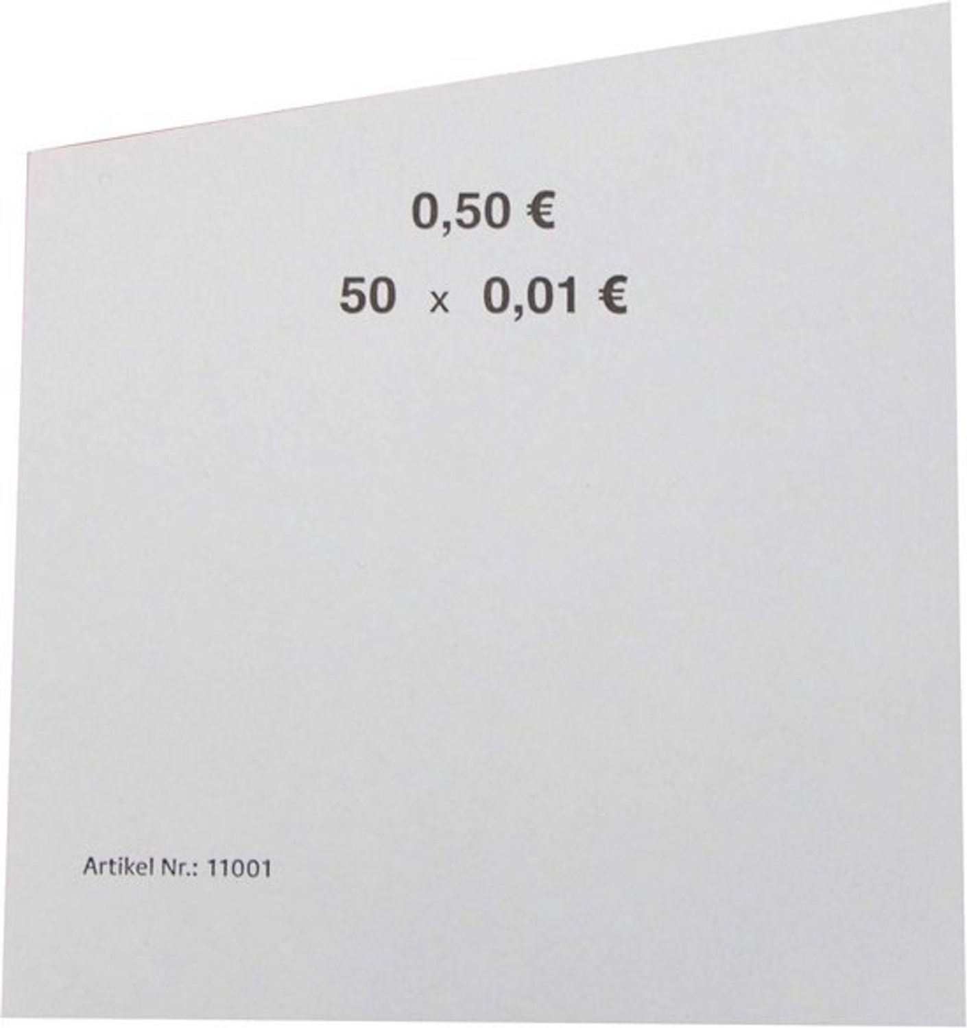 Handrolpapier voor euro-munten - 50 stuks, voor diverse munten van 1 cent tot 2 euro