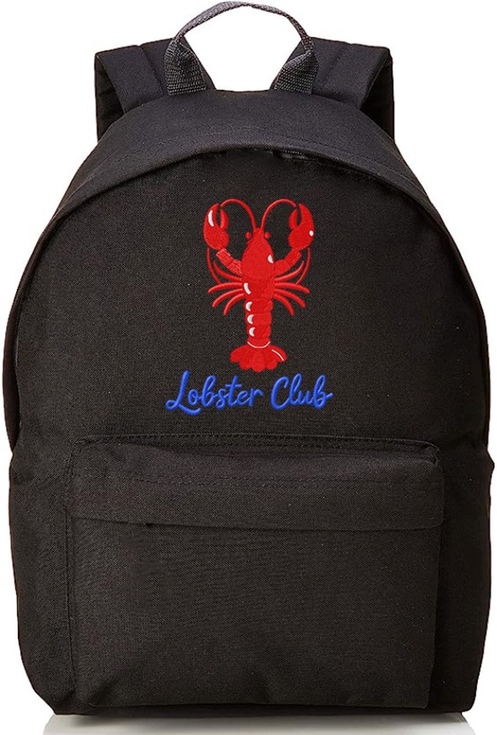 Zwarte Reistas 20L met Zomerse Borduur - Perfect voor Vakantie & City Trips