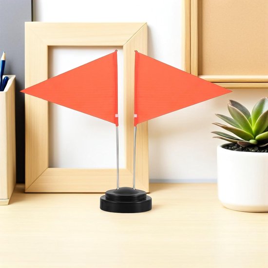 11 Stuks Delige Mini Tafelvlaggenhouder Plastic Ronde Basis met Stabiele Bureauvlaggenstandaard voor Kantoor Restaurant Vergaderruimte Indoor Decoratie — afbeelding 5