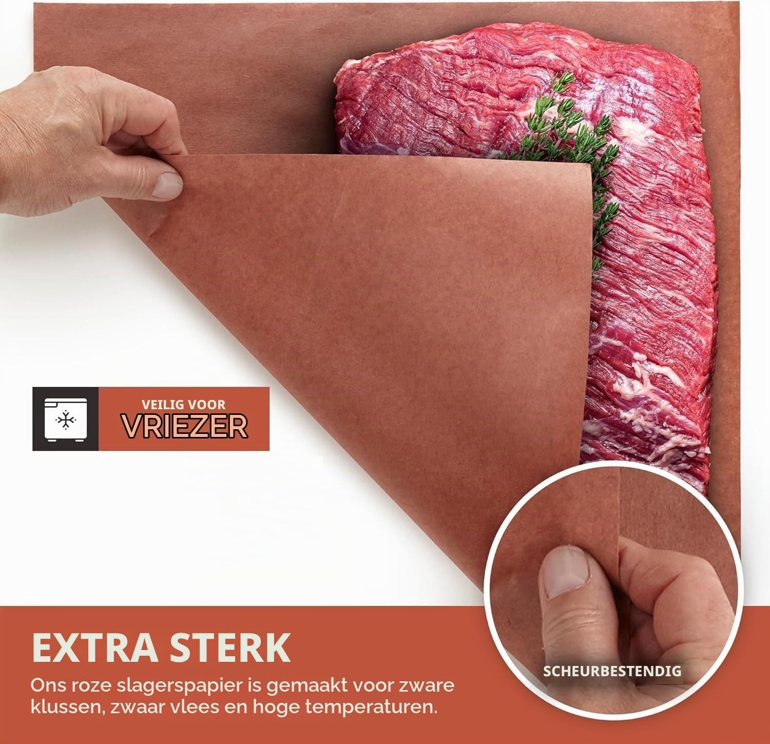 Kraftpapier Rol 30cm x 18m voor BBQ, Roken, Grillen - Voedselveilig en Ongebleekt Butcher Paper voor Vleesbereiding