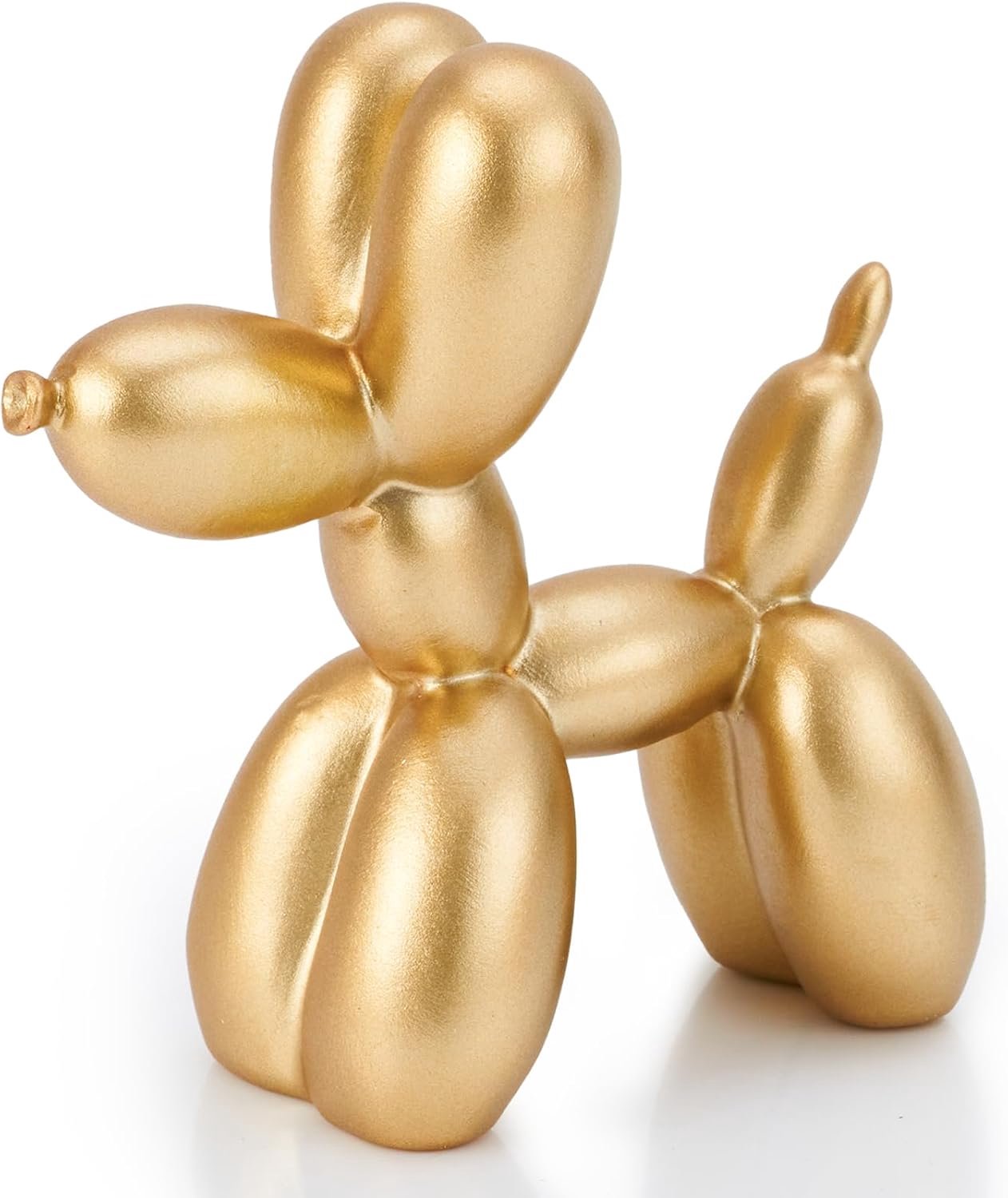 10 cm matgouden ballonhondje