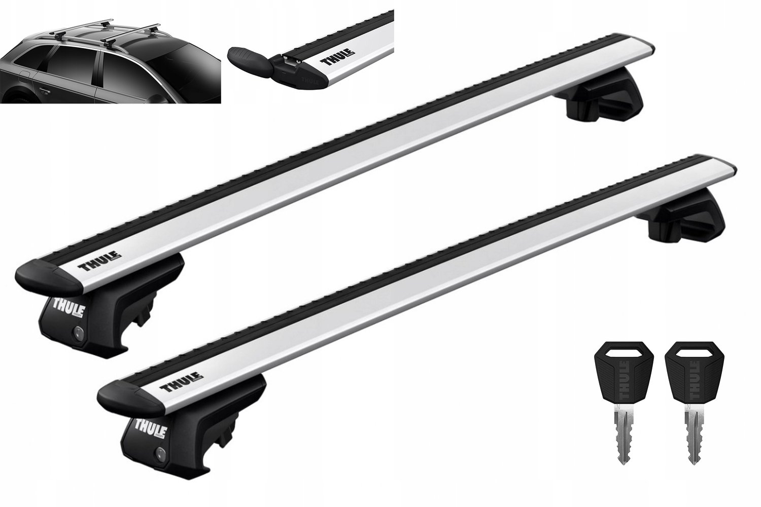 Thule Wingbar EVO dakdragerset Volvo XC70 (2008-2016) zilver