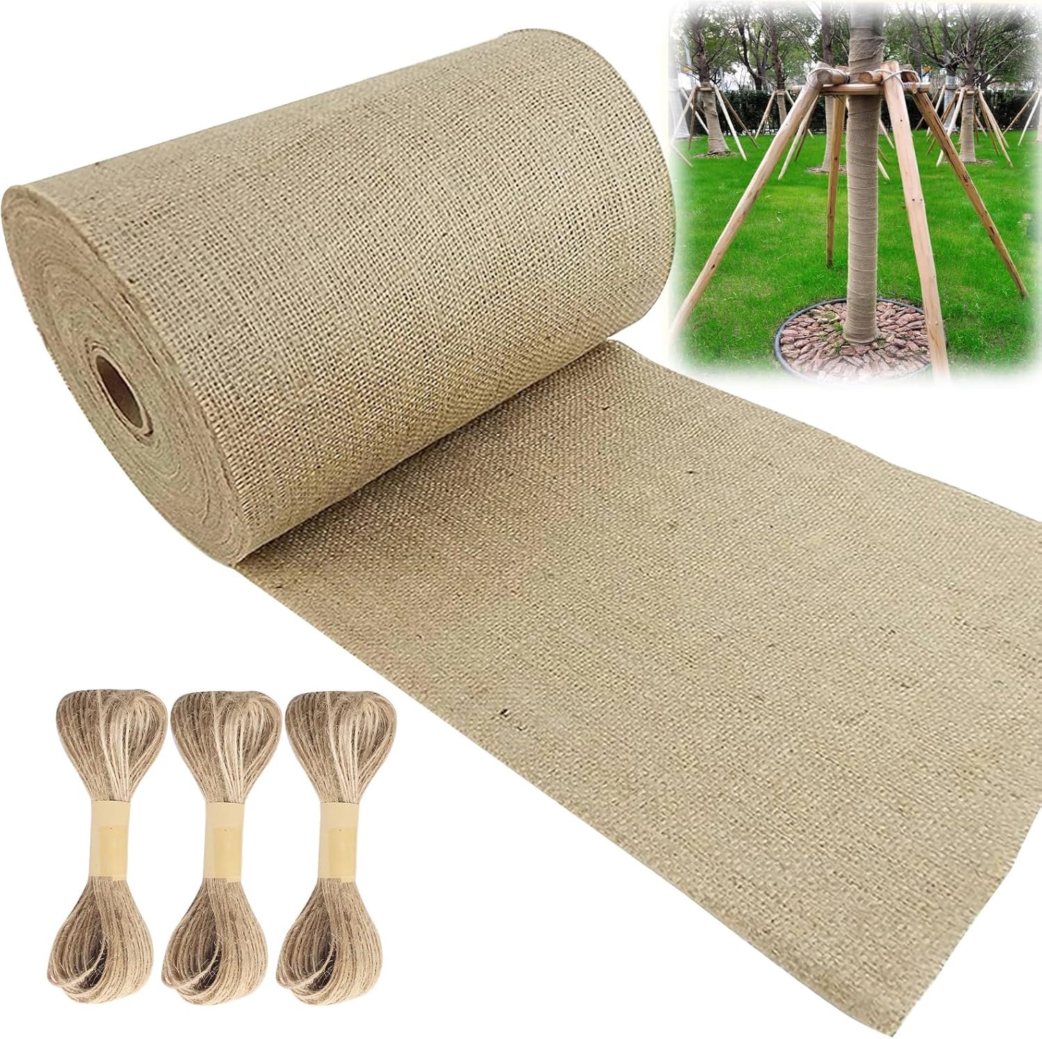 Begonia 10 x 30 cm Tree Winter Protection, Jute Winter Protection for Plants and Trees, Winter Resistant Plant - ShopVlot