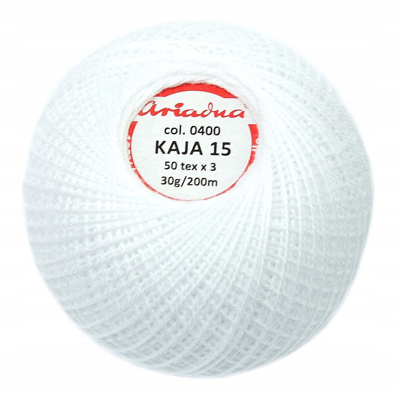 Ariadna Kaja 15 Kordongaren Wit 0400 - 30g/200m