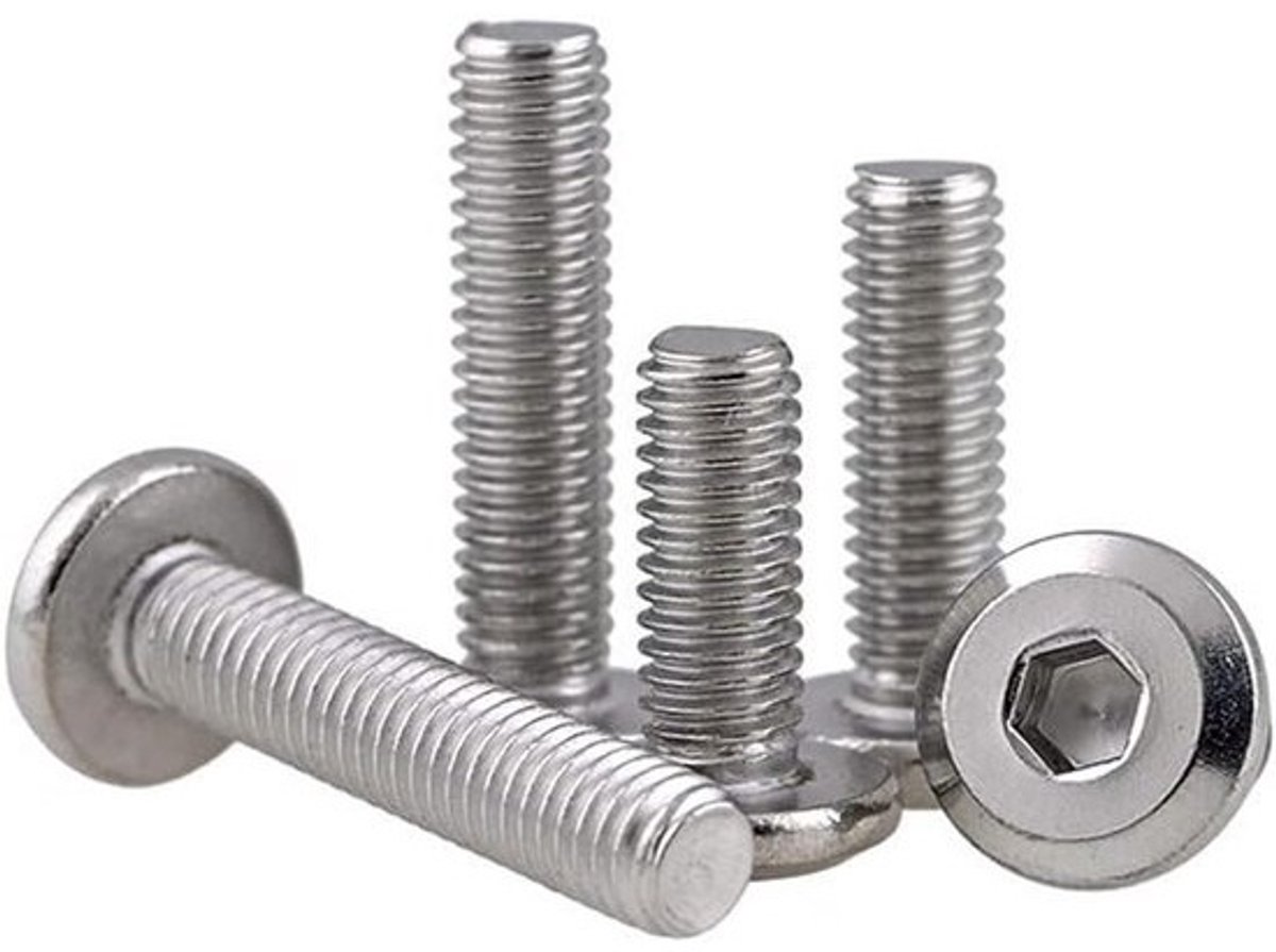Roestvrijstalen Inbusschroeven voor Meubels en Bevestiging - M5x25mm, 20 Stuks
