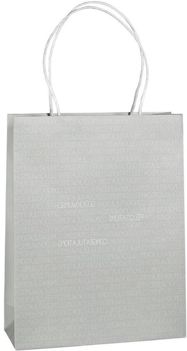 Cadeauzak - Geschenktas Verpakking - Feestelijke Geschenkoverdracht - Met Hartpatroon - 32 x 25 x 9 cm - Niet gespecificeerd