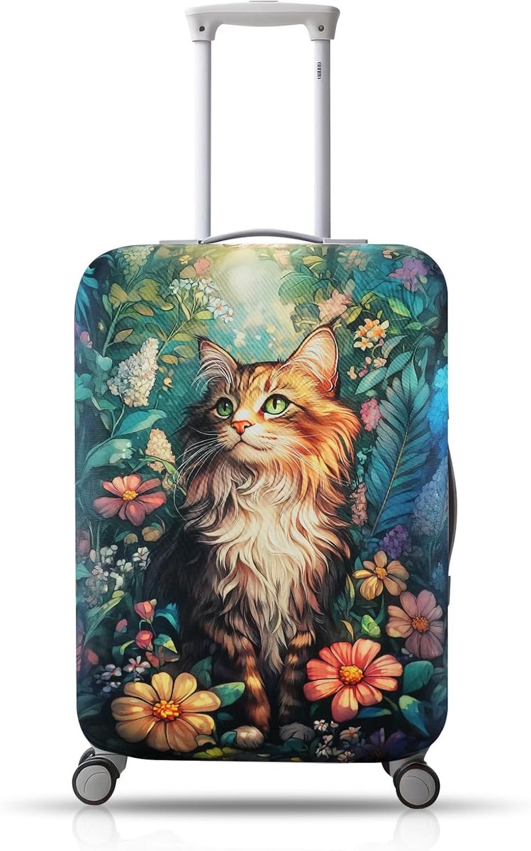Bagagehoes voor Koffers, wasbare & rekbare Kofferhoes, geteste Reisbagagehoezen, gepersonaliseerde Kofferbeschermers voor Kofferbeschermbeugel, Kleur, XL(29-30 Zoll)