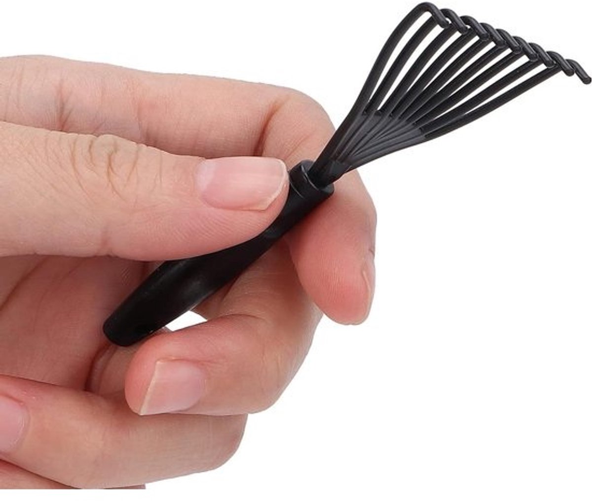 Kamreiniger Hark - Haarverwijderaar Tool - Kammen Schoonmaken - Compact Ontwerp - 8 cm - Zwart