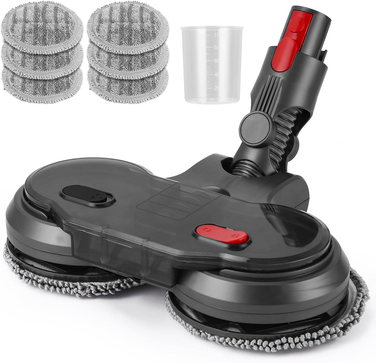 Dweilopzetstuk voor Dyson V7/V8/V10/V11 elektrische stofzuiger,zetstuk voor Dyson zuigen en dweilen met afneembare watertank, vulreservoir en 6 reservepads