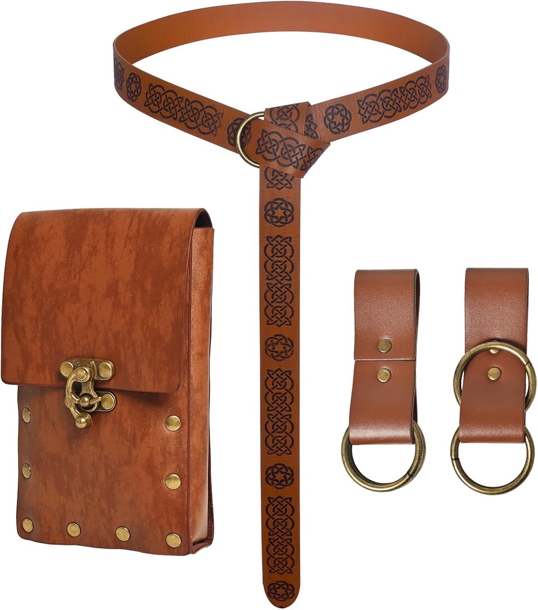 ridderaccessoireset, Halloween necromantenpak, Viking Renaissance kostuum accessoires, voor Halloween renaissance cosplay
