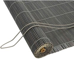 vidaXL - Rolgordijn - Grijs - 40 - x - 160 - cm - Bamboe