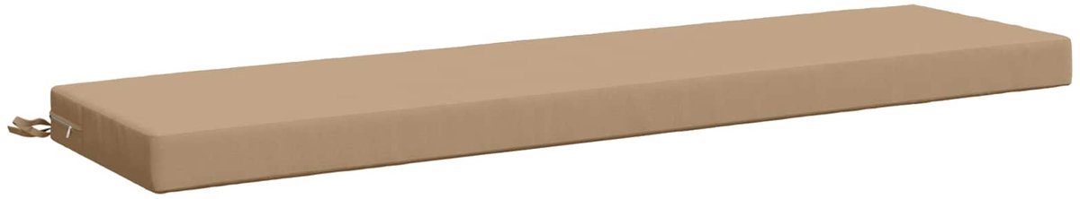 vidaXL Bankkussen - SOEST - 100% - Polyester - Zand - 160 - x - 40 - x - 8 - cm