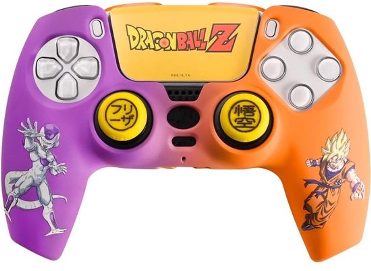 Accessoireset voor PS5 Controller met Harde Case, Grips en Stickers Goku Frieza